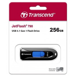 Stick memorie externa Transcend JetFlash 790, 256 GB, USB 3.1, Negru